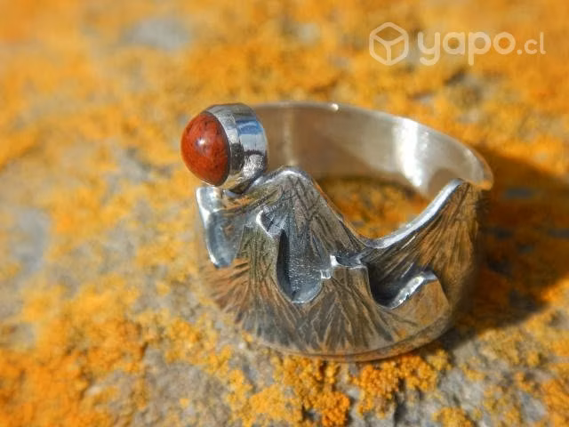 Anillo de plata con Torres del Paine