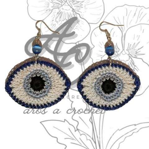Aros tejidos a crochet - Imagen 3