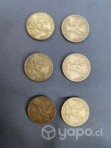 Monedas chilenas símbolo libertad