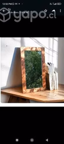 Espejo rustico en madera nativa - Imagen 5