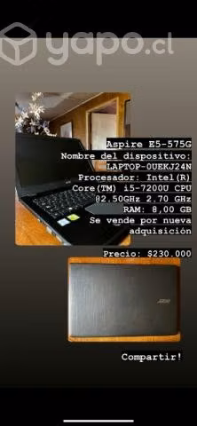 Notebook Acer Aspire - Imagen 2