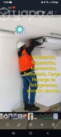 Instalación reparación y mantención de aires acond