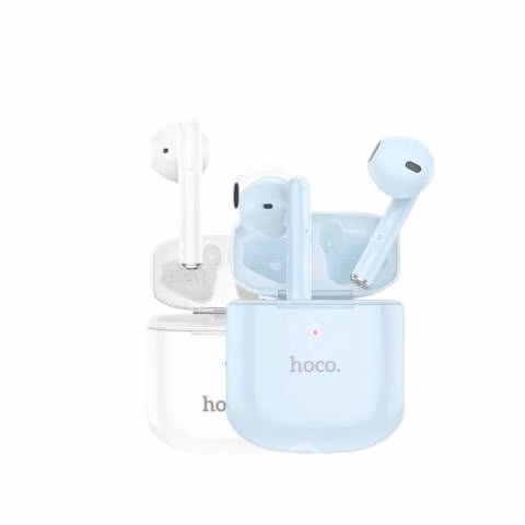 Audifonos Plus Bluetooth Tws Ew19 Celeste y Blanco