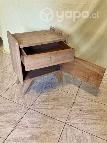 Velador Sonico Antiguo madera Lenga para Restaurar - Imagen 6