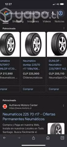 Neumáticos Dunlop 108s/106grantreckAt20