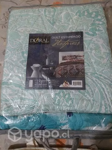 Cubrecamas verano Quilt 1 1/2, nuevos