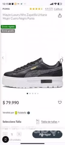 Zapatillas Puma Mayze Luxury originales poco uso