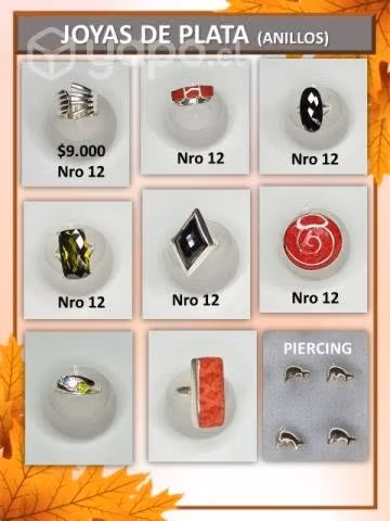 Hermoso lote de joyería de plata y bisutería