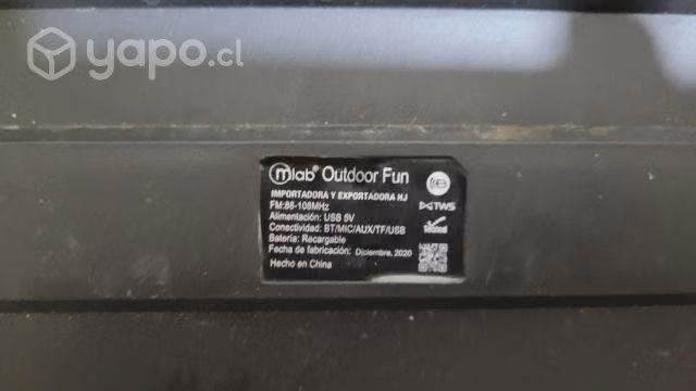 Parlante Bluetooth Microlab