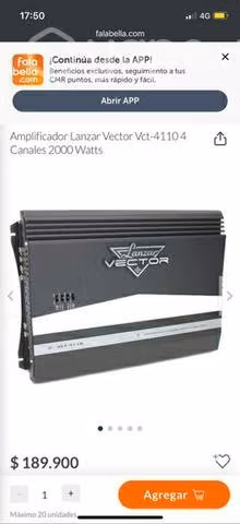 Amplificador Lanzar vector 2000w - Imagen 5