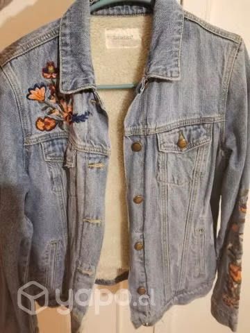 Chaqueta mezclilla tatiene con chiporro y diseños