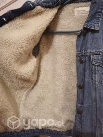 Chaqueta mezclilla tatiene con chiporro y diseños
