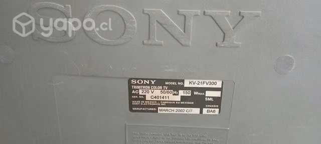 Televisión 21" sony