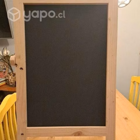 Pizarra doble madera