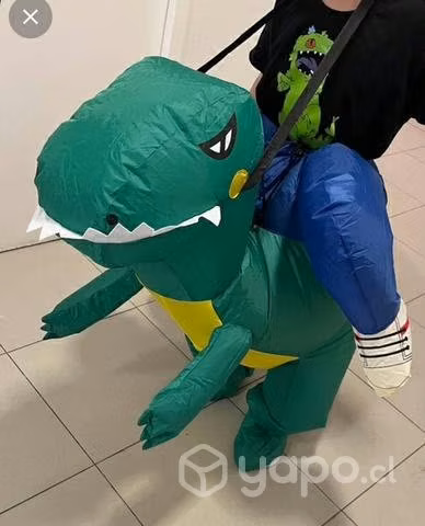 Disfraz de dinosaurio inflable