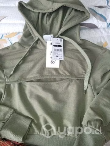 Poleron mujer talla m pero es mas chico xs