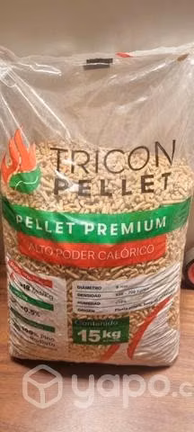 Pellet 15 kg $4.300.- a domicilio
