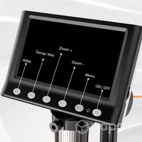 Microscopio Digital Pantalla LCD 4,3" 8 Led 1000x