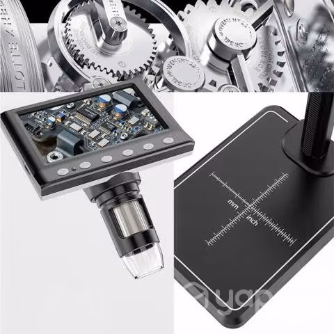 Microscopio Digital Pantalla LCD 4,3" 8 Led 1000x