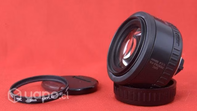 Lente pentax 50 mm f/1.4 + extras