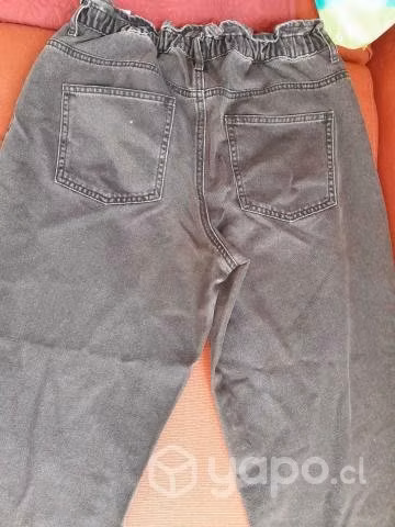 Mom jeans only color negro