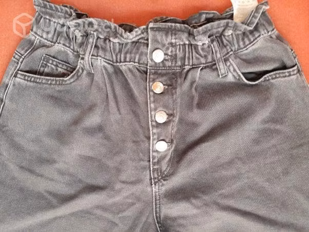 Mom jeans only color negro