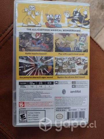 Juego Nintendo switch Cuphead +dlc
