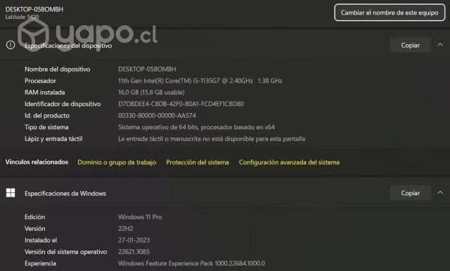 Notebook dell i5 16gb ram