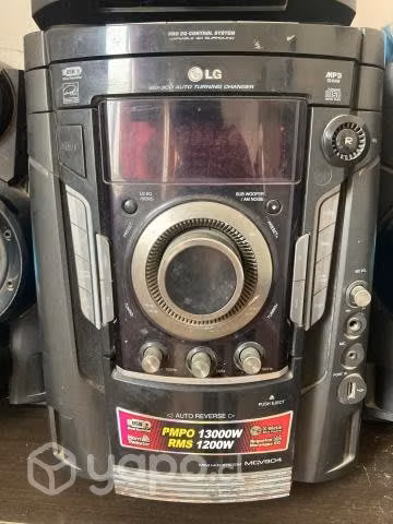 Equipo LG con 6 parlantes y 2 buffer