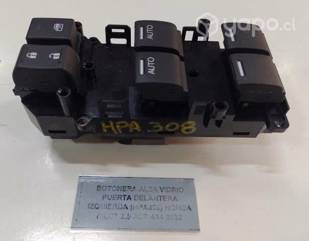Botonera Alza Vidrio Puerta Delantera Izq Honda P