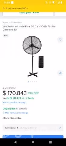 Ventilador con pedestal