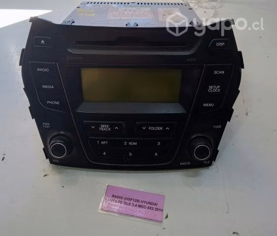 Radio (HSF128) Hyundai Santa Fe GLS 2.4 MEC 4x2