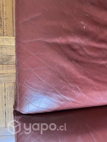 Sofa Cuero Rojo - Imagen 3
