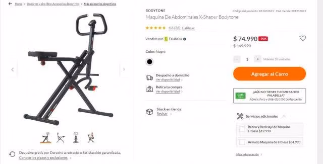 Maquina De Abdominales X-Shaper Bodytone