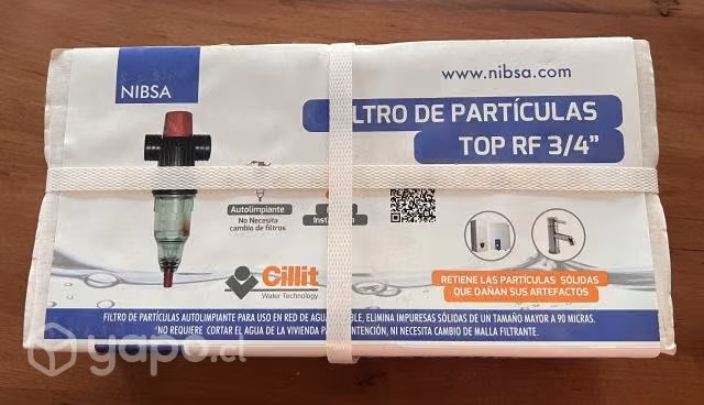 Filtro partículas agua