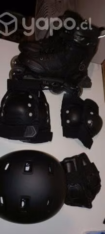 Patines con set seguridad