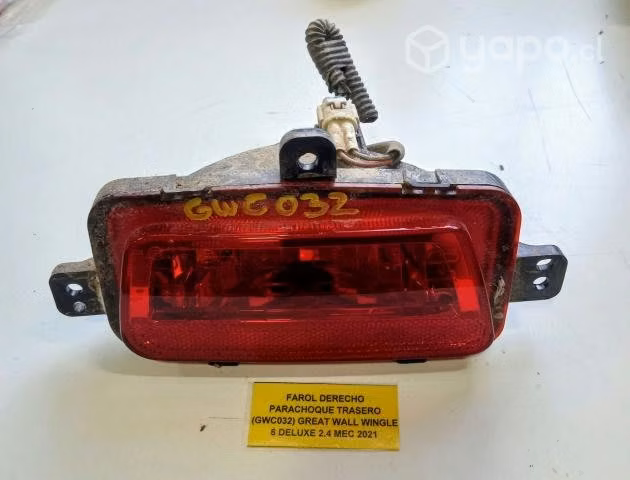 Farol Derecho Parachoque Trasero (GWC032) Great Wa