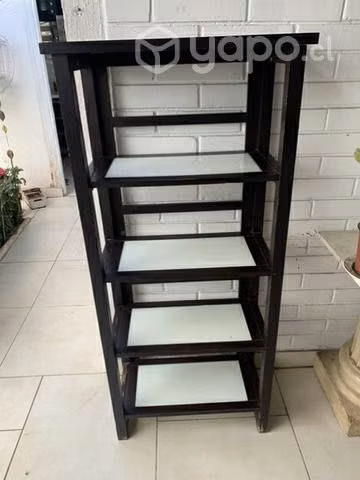 Repisa con vidrio templado