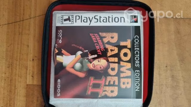 PS1 Slim + Tomb Raider 1, 2 y 3