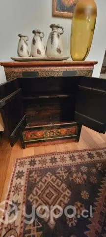 Mueble asiático de madera pintado - Imagen 2