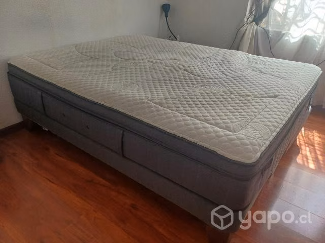 Cama Europea CIC super premium 2 plazas base div