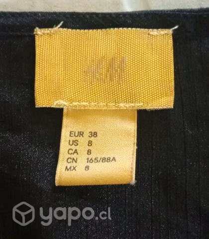 Polera cuello redondo manga larga, H&M talla 38 - Imagen 2