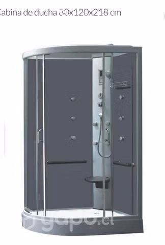 Cabina ducha 80x120x218cm con radio, asiento - Imagen 3