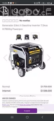 Generador Power Pro 7500 watts
