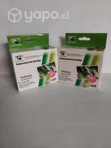 Kit hp 664 xl, negro: 20ml- tricolor:18m