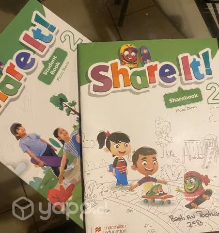 Libros ingles macmillan share it 1 y 2 basico