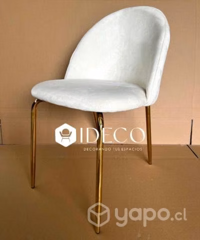 Silla de terciopelo para comedor