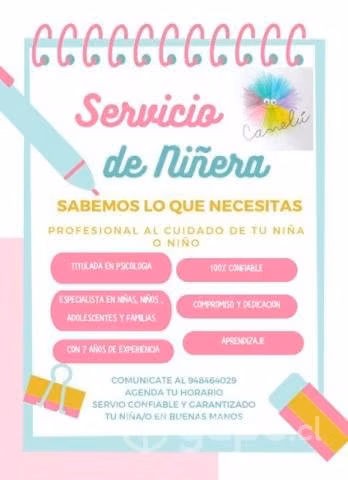 Servicio de Niñera