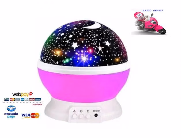 Lámpara Proyector Giratorio Espanta Cuco Galaxia V