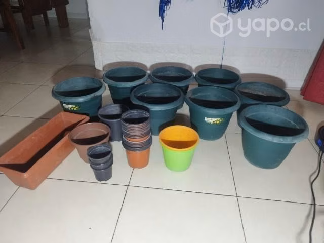 Lote 37 maceteros para plantas diferentes medidas